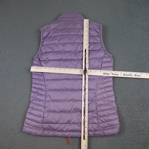 Patagonia Down Sweater Vest Womens XS Purple Quilted Down Puffer Zip Insulated - Picture 7 of 10